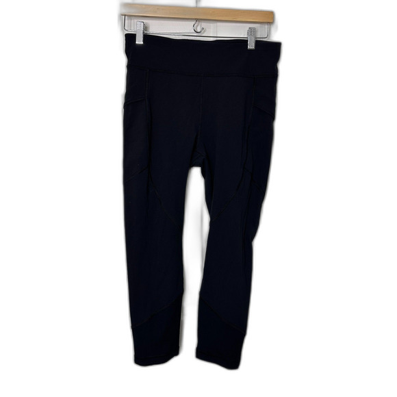 Lululemon Game Point Crop 23" Black Size 10 Full-On® Luxtreme Leggings - Picture 2 of 9